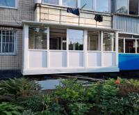 Заливка плити на балкон, та скління балкону